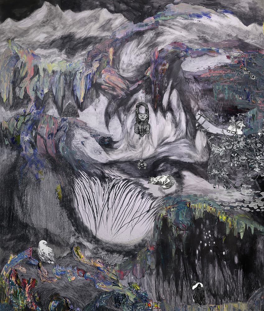 유해의 폭포 Cascade of Remains, 2020, 드로잉 애니메이션 Animated video, 반복 재생 Continuous loop, Ed. 1 of 5