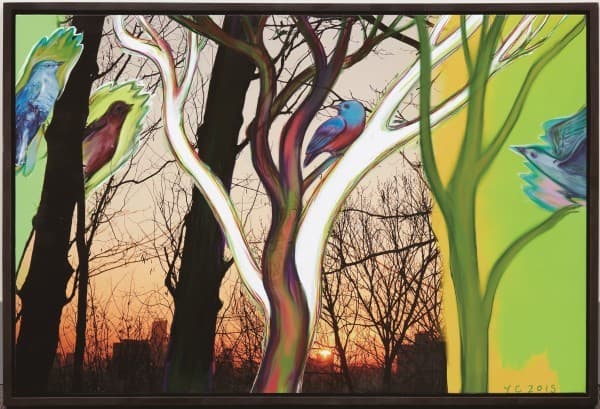 김용철, <용왕산 해맞이#3>, 2015, 캔버스에 유채, 42.4×72.2㎝ Kim Yongchul, Sunrise at Yongwang Mountain #3, 2015, oil on canvas, 42.4×72.2㎝