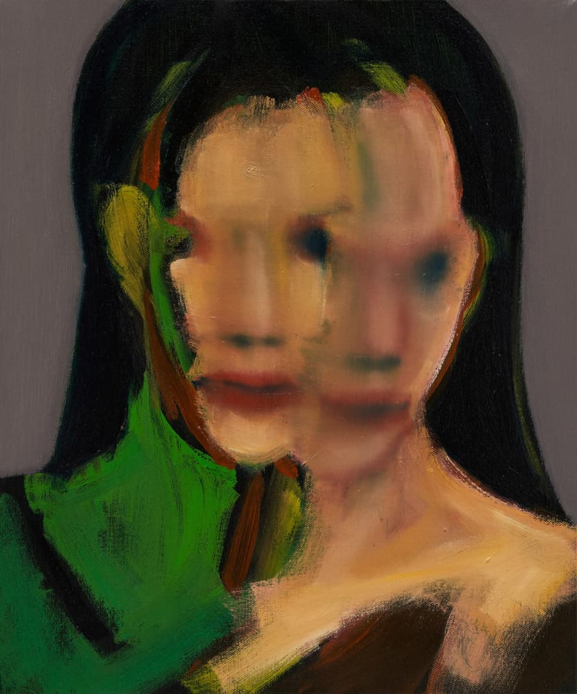 이재헌 Jaeheon Lee, 하나이면서 둘 One in Two, 2023, oil on canvas, 45.5x38 cm