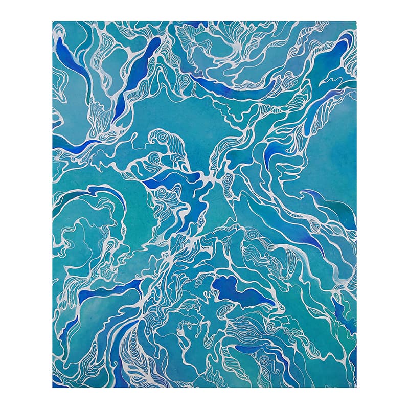 Bright of soul, 장지에 채색, 72.7x60.6cm, 2020