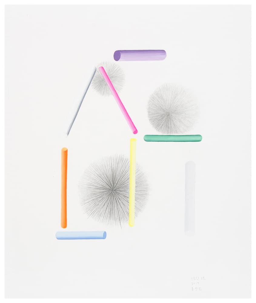 표영실, 느슨한 구조, 2019, pencil and watercolor on paper, 28x23.5cm