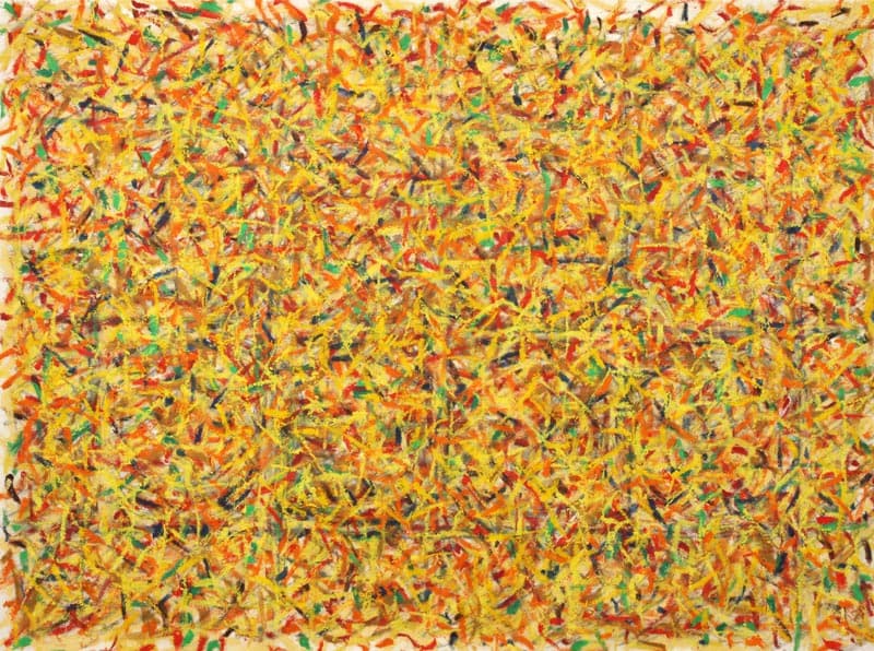 박현기 무제 1993-1994 한지에 오일스틱 79 x 104 cm