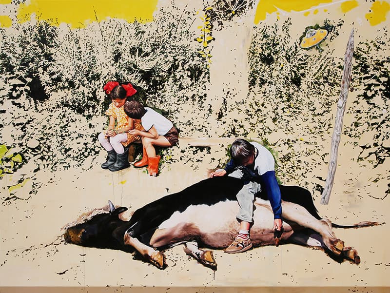 조성훈, Happy April Fools' Day. Anybody have any good pranks?, 리넨에 유채, 194×259cm, 2019