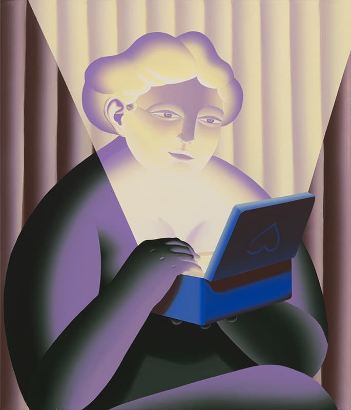 김진희 Inside the Orgel 보석상자 안에 2023 Acrylic on canvas 70 x 60 cm,Courtesy of the artist and ThisWeekendRoom, Seoul