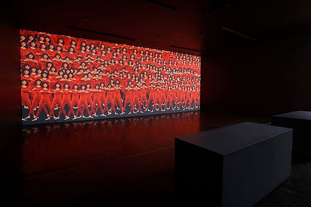 Yaloo, New Millennium Workout Routine 2014, installation view at Quebec Biennale 2017