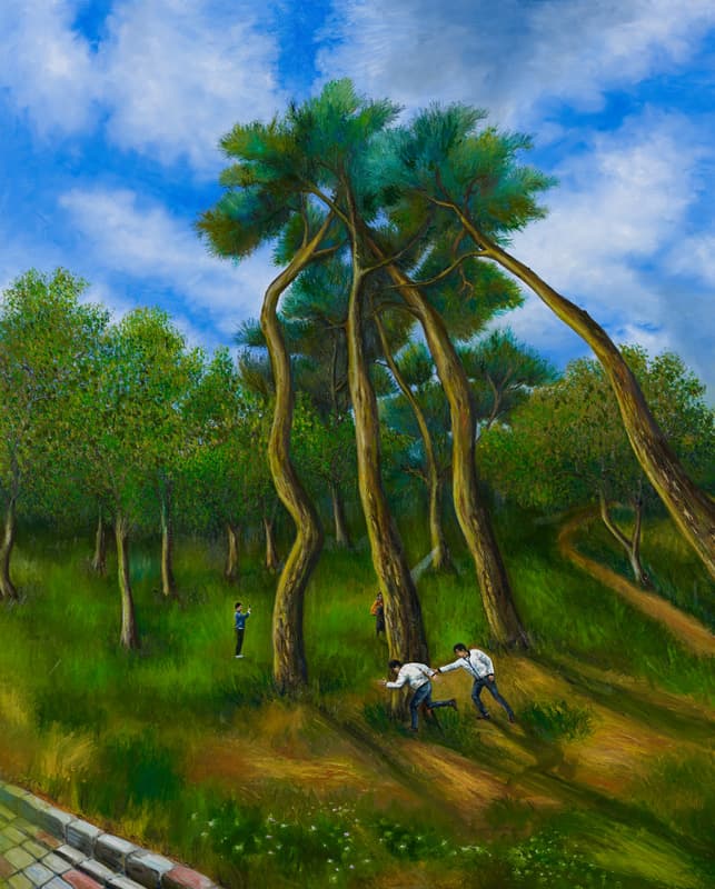 사윤택  간헐적 간섭-여름  캔버스에 유채  162×130.3㎝  2017