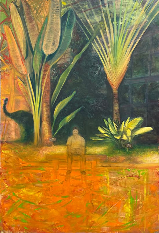 김지용, 식물원, 캔버스에 유채, 117x80cm, 2021