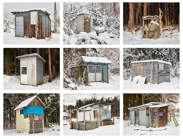 Jörg Obergfell, Sheds and Modulor 2, 2017, Pigment prints on Hahnenmuehle Photorag, 32 x 24 cm (each)