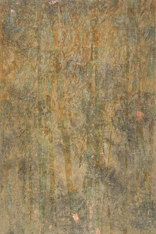 조현수, 竹林 #1 닥종이에 혼합재료 193.9×130.3cm 2018