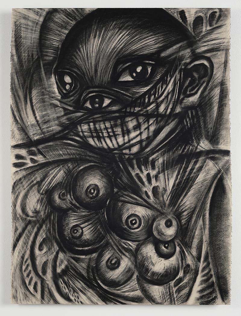 장파_Studies for the Baubo series_Charcoal on paper_76 x 56cm_2019
