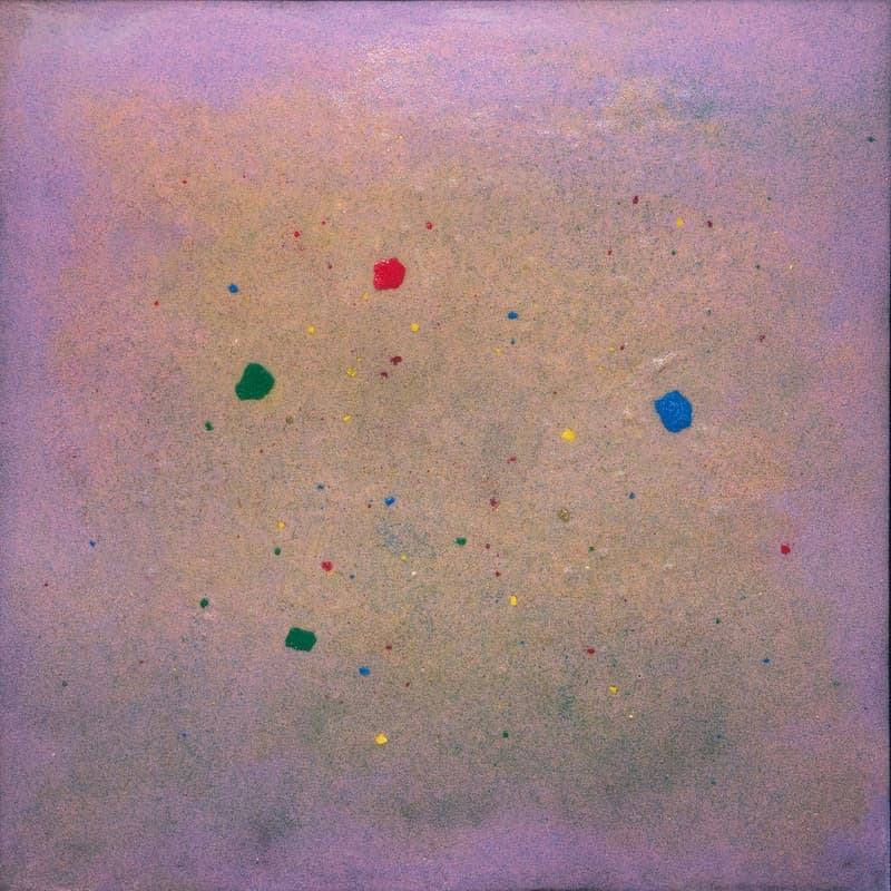 김태은, Preservation No. 6-160317_salt, oil, resin on metal canvas_104x104cm_2017