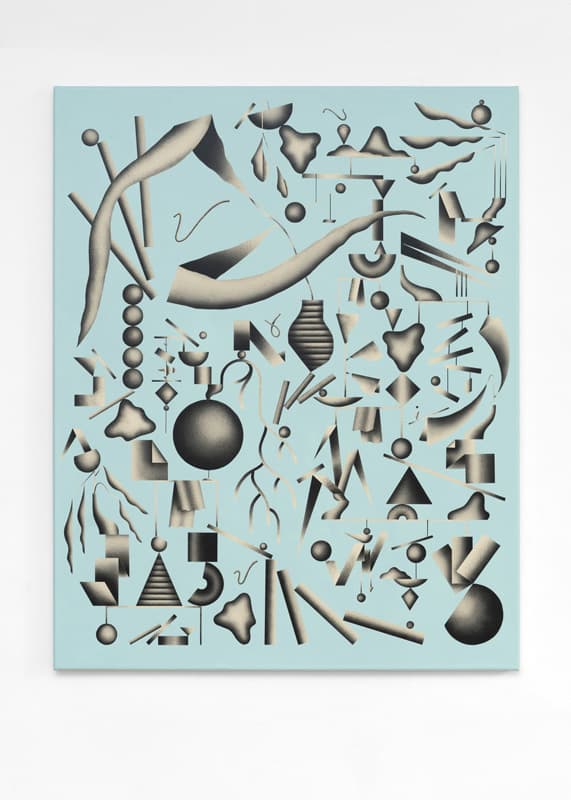 민정화, Houseplants #47(2019)  Acrylic and airbrush on canvas, 100 x 80 cm