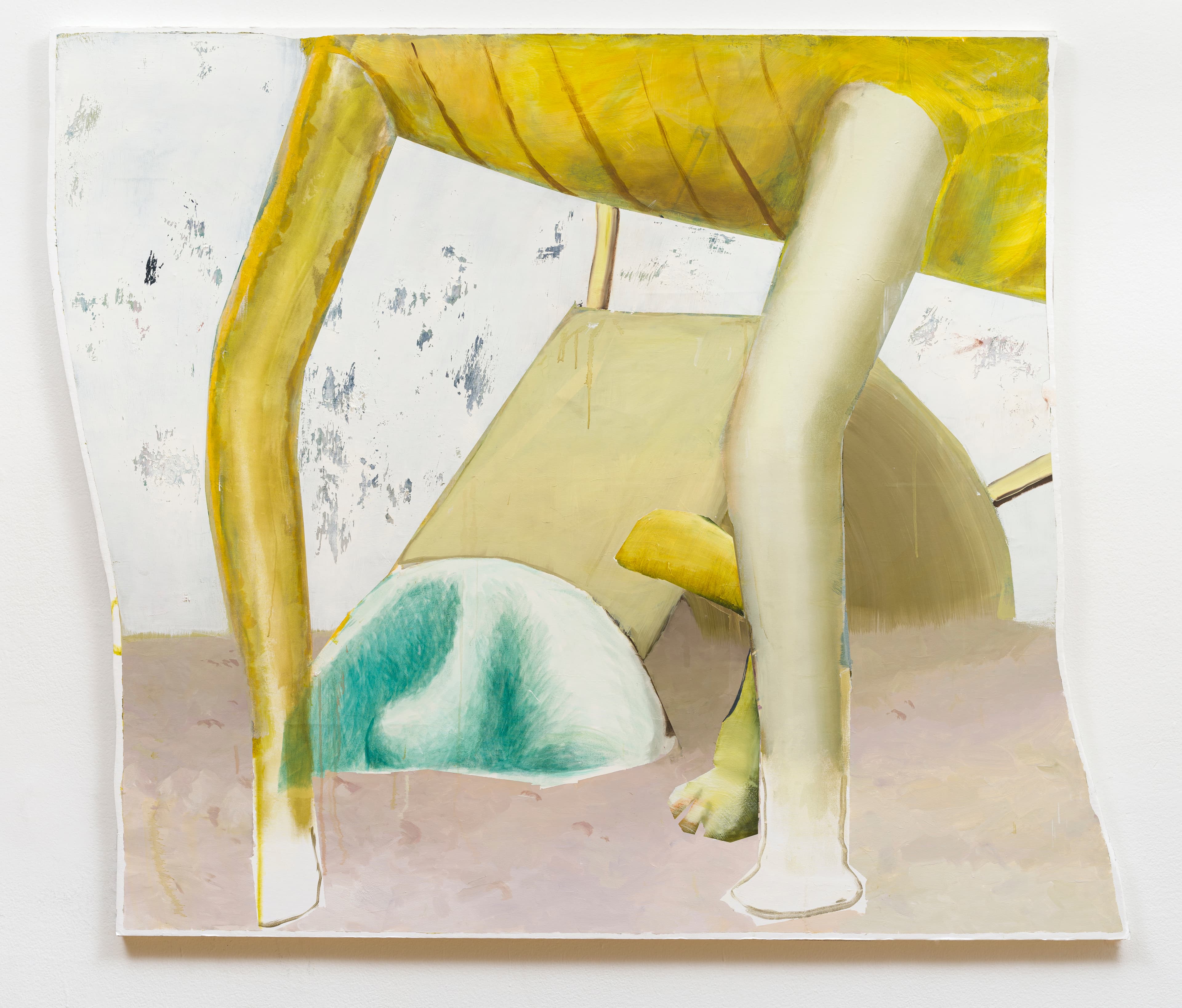 넘어진 사람_종이에 유화_151x167.5cm_2020