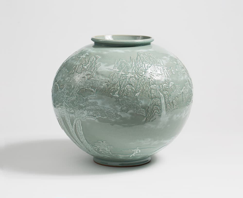 탁원대, 자연게 머물다, 분청토, 환원소성 1280도, 40x43x44cm