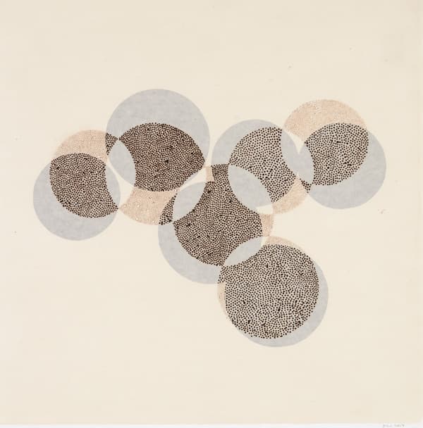 Minjung Kim, Phasing, 2017, mixed media on mulberry Hanji paper, 72.5 x 72.5 cm