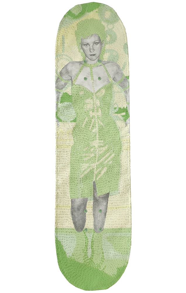 supreme nan goldin nan as a dominatrix skateboard