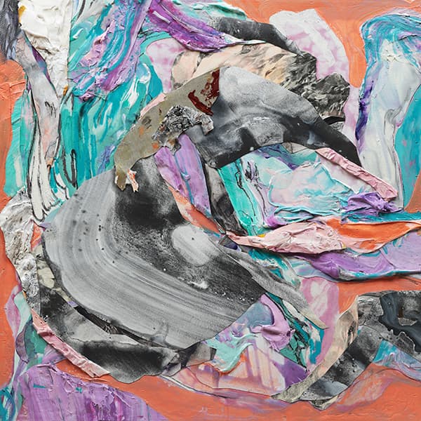 Sansu_189,collage,acrylic,graphite on wood, 60.6x60.6cm,2018