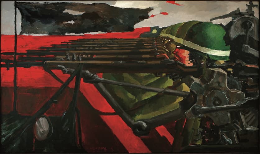 학살, 1992, 캔버스에 아크릴릭, 97x162cm