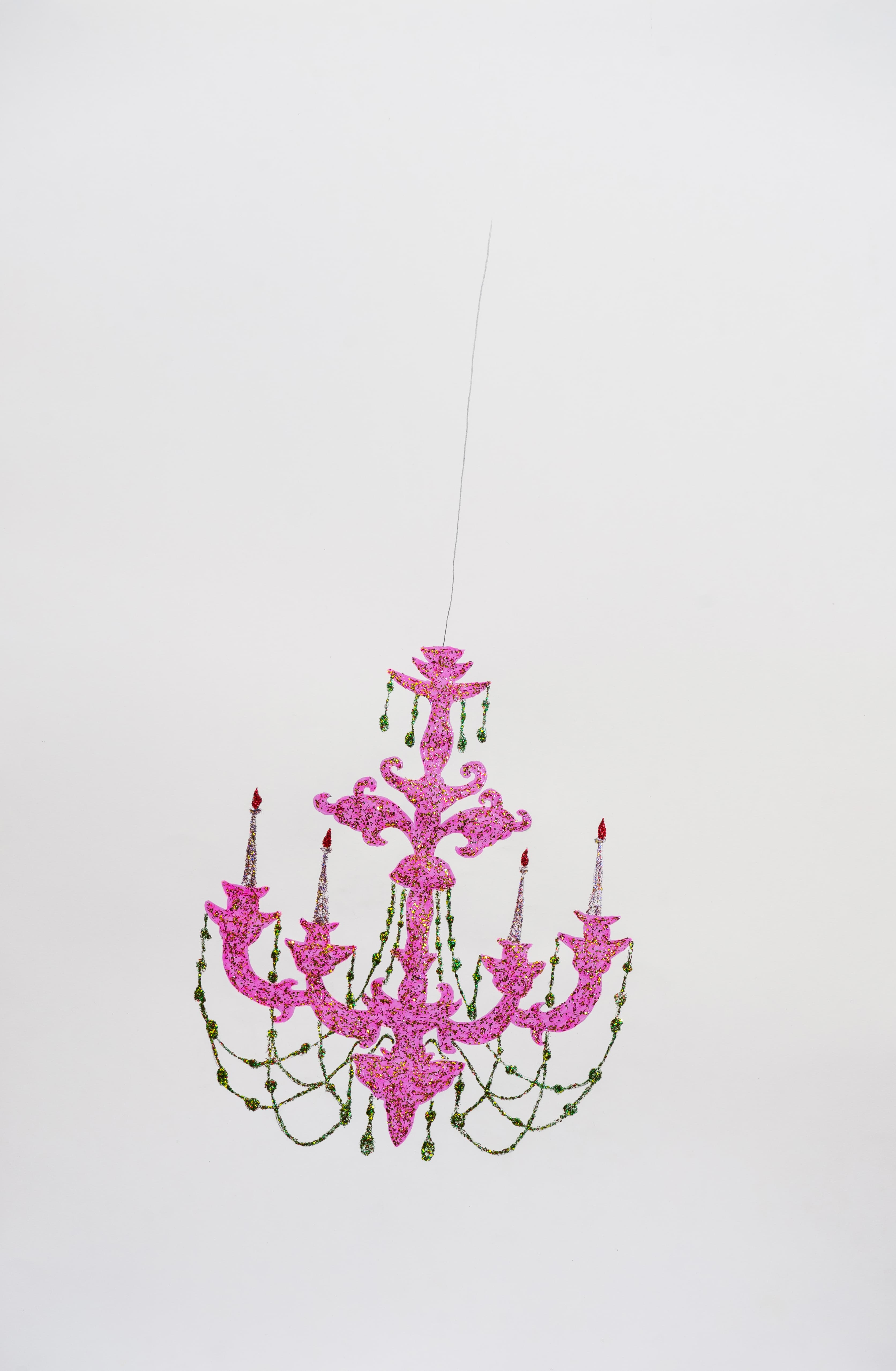 블링블링 Bling - Bling, 2023 pencil, acrylic, glitter glue on paper 76x51cm