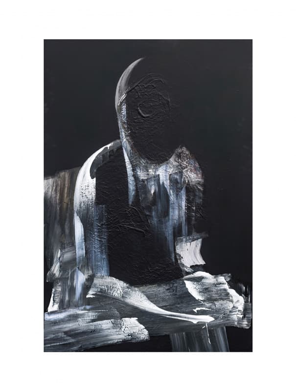 김길후, 대통령 The President (※그에게서 당신의 얼굴을 보려하지 마시오.), Acrylic on Canvas, 192x130cm, 2019