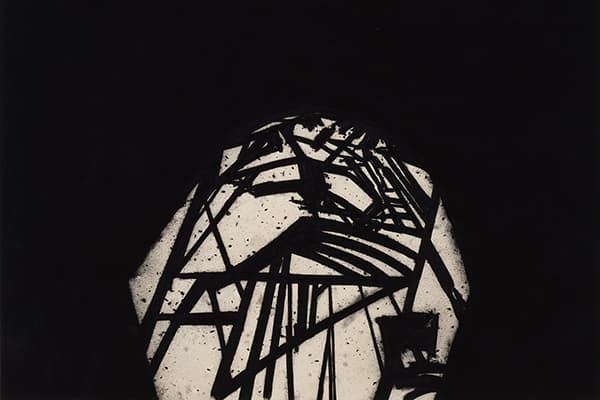 Tony Bevan_Head (PC9817)_1998_Acrylic and charcoal on canvas_179x160cm