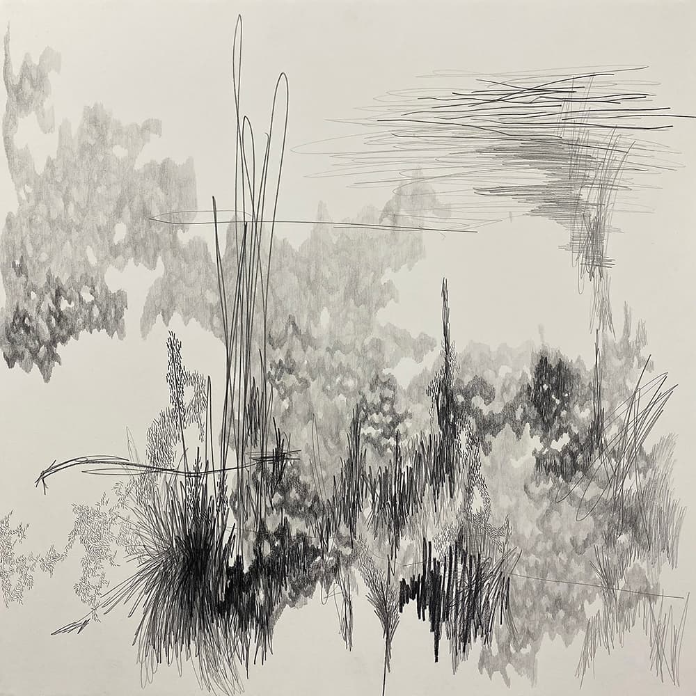 박소현_Scribbled Square_Pencil on paper_47x47cm_2021