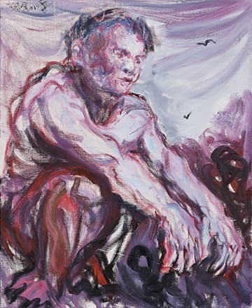 인자오양 Yin Zaoyang, Myth, 89x73cm, Oil on canvas, 2010