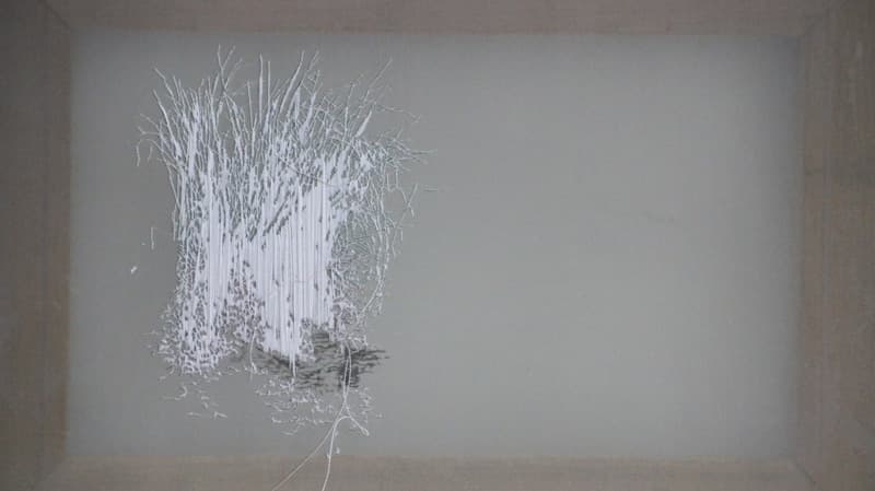 강영순, 덤불_embroidering on cloth_40.5×27cm