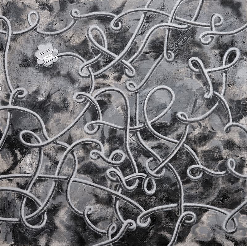 전희수_KF94 flower_Acrylic on canvas_60cm x 60cm_2020