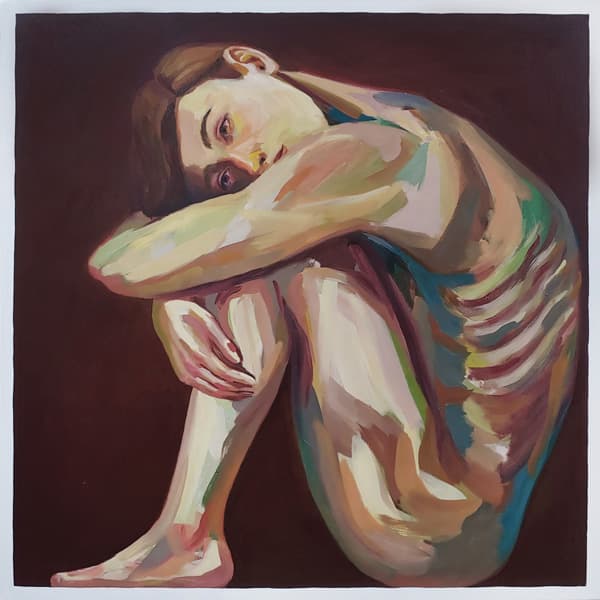 최윤정, 출발선, 90x90(cm), oil on canvas, 2019