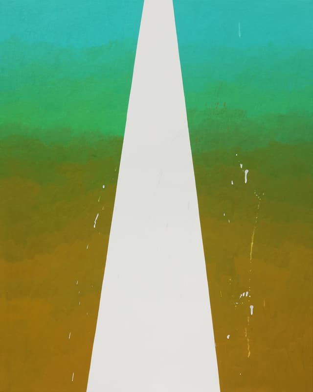 전현선, 뒤로 물러난 것, watercolor on canvas, 100x80.3cm, 2020