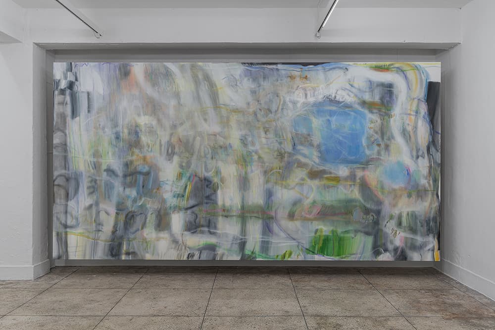 최윤희, 원래의 땅(course 1), 2021, oil on canvas, 225×444cm 촬영: CJY ART STUDIO