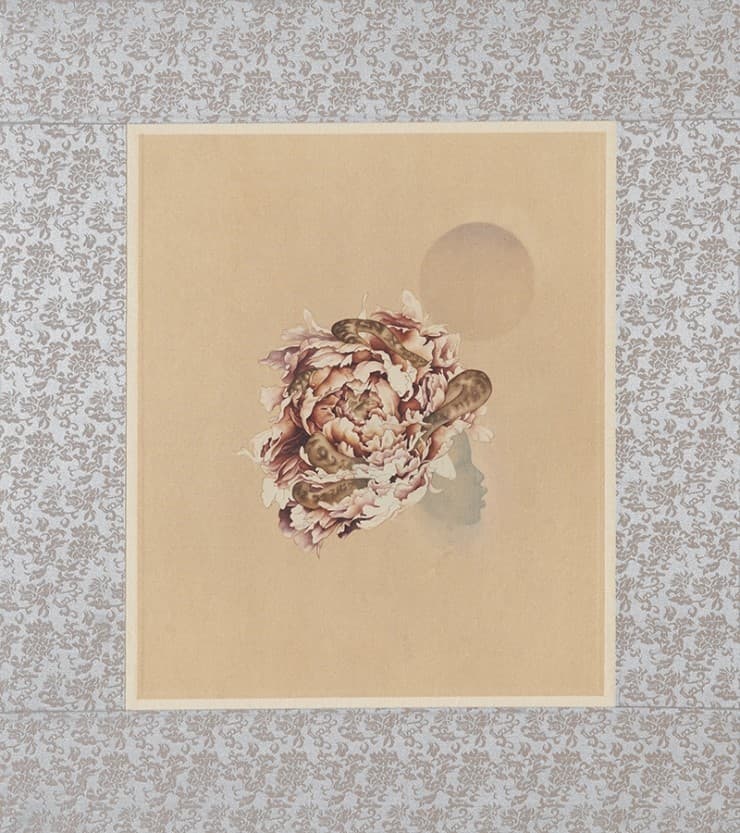이지영, In my Life 비단과 장지에 채색 50x45cm(2pieces) 2013