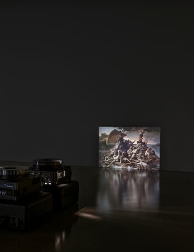 Germaine Kruip, Image Archive, 2004-ongoing installation, two synchronised 400-watt slide projectors, 35mm slides, dimension variable