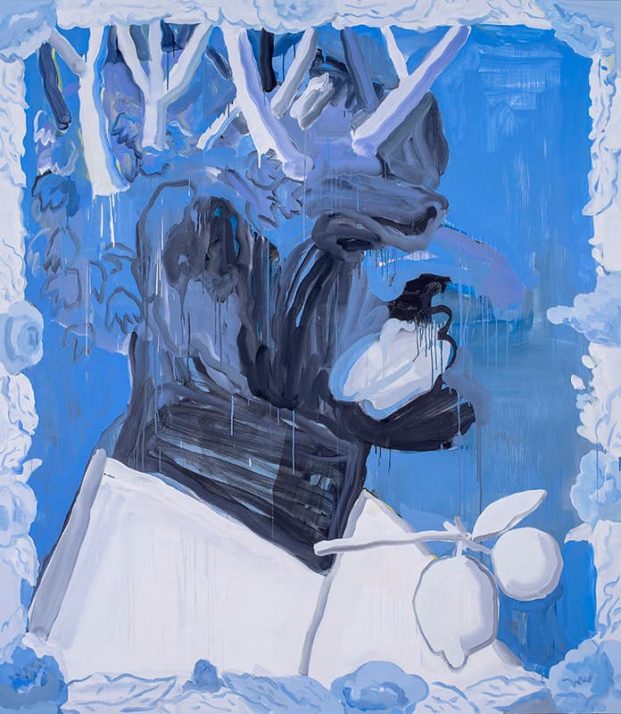 박형지 Hyungji Park < Portrait of Maximilian Ⅱ > 200 x 175 cm, Oil on canvas, 2020 ⓒ디스위켄드룸 제공