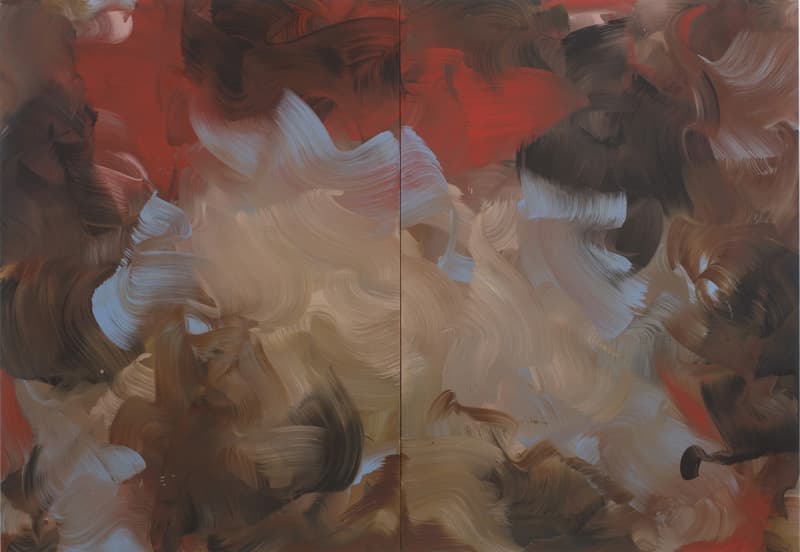 에린 롤러 Erin Lawlor_The Bathers_oil on canvas_180x260cm(diptych)_2018