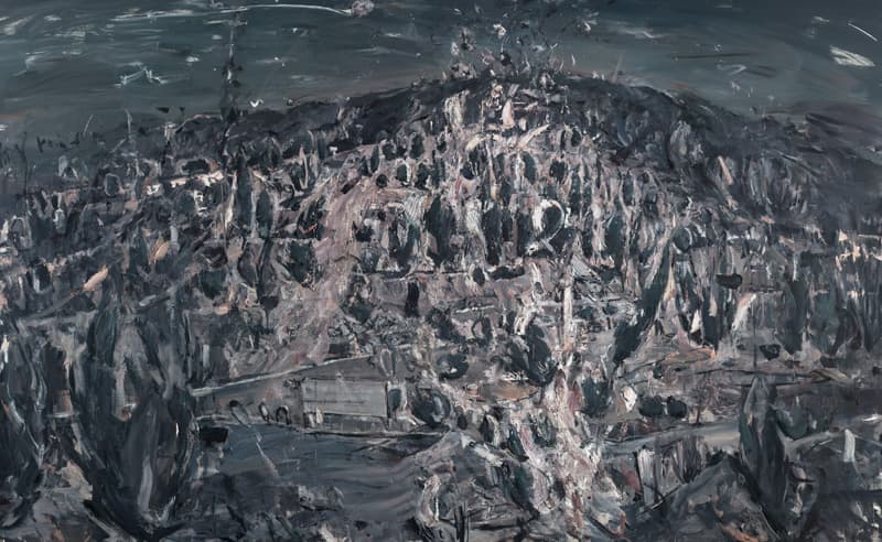 장재민 Jaemin JANG, 야산 불꽃 Flame on the Hill, 2017, 캔버스에 유채 Oil on canvas, 227x363cm