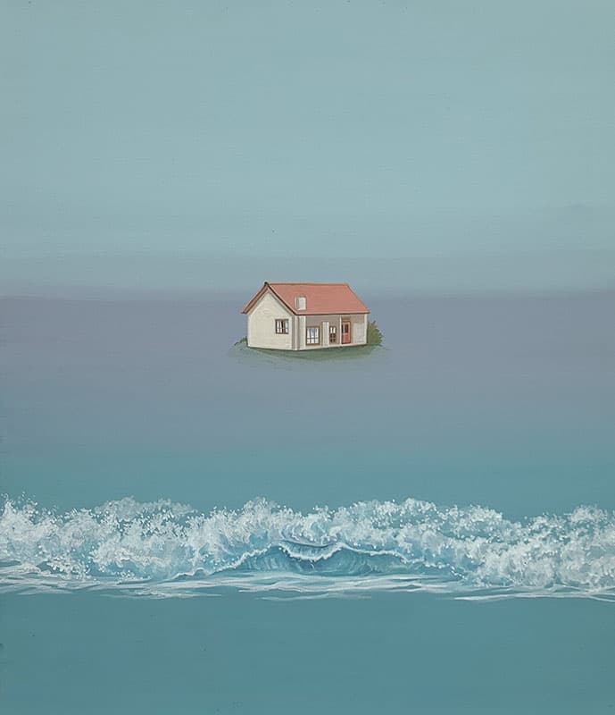 이하승, 저쪽 언덕 위의 집3, acrylic on canvas, 53x46cm, 2020