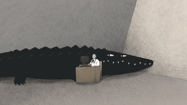 장나리, 검은 악어 web animation, 05’19” 2017 ⓒNariJang