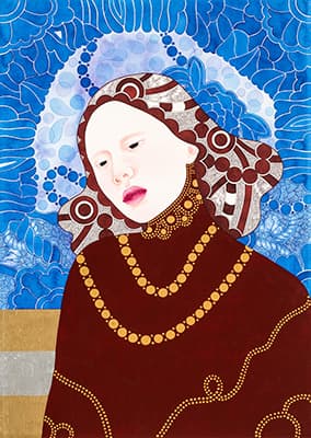 정연연, Nobless oblige, 종이에 수채, 혼합재료, 36x51cm, 2016​