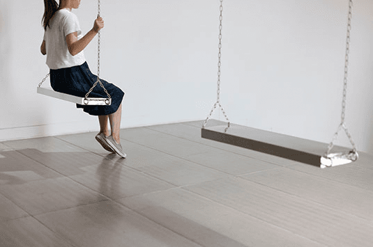 윤가림 Yoon Kalim, Swing, 2013, Stainless steel, 81x25x5cm