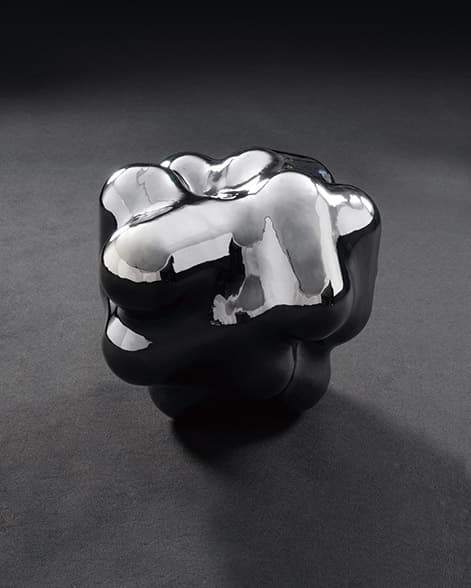 래빗 Rabbit, aluminum, chromium plating, 800×800×800(mm), 2021