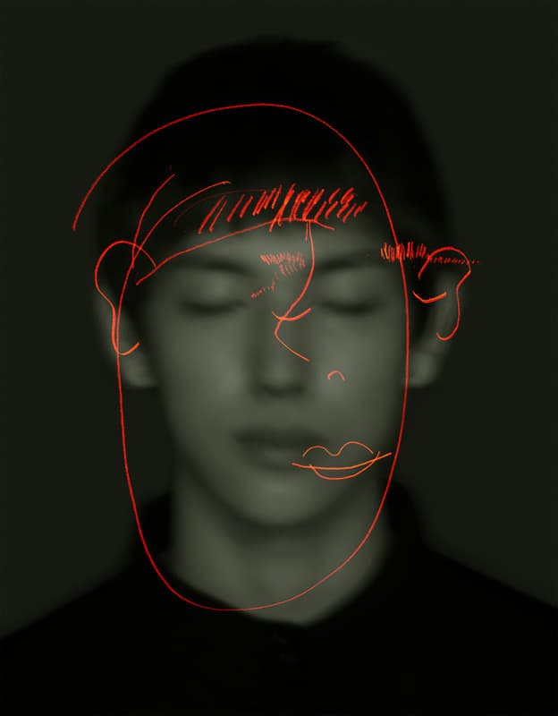 천경우,  <Face of Face-1>, 2016,  140x115cm, 아카이벌 피그먼트 프린트