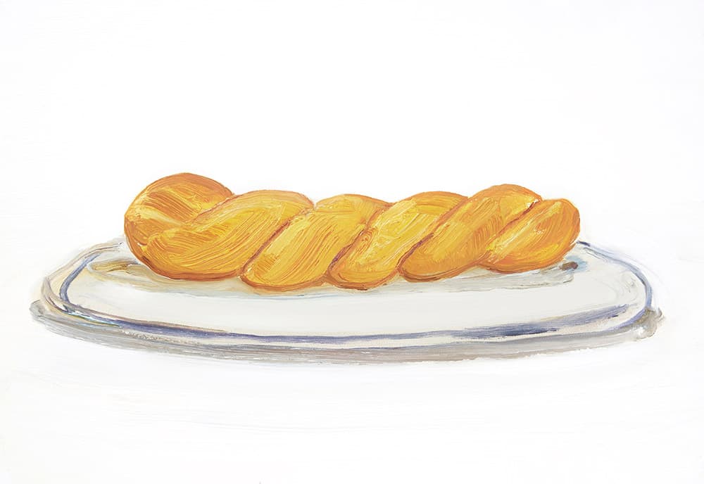 엄유정(Eom Yuejong)_Twisted bread_2016_oil color on canvas_35x24cm