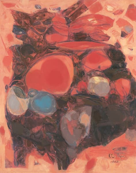 류경채, 목가 72-1, 1972, 캔버스에 유채, 117 x 91 cm