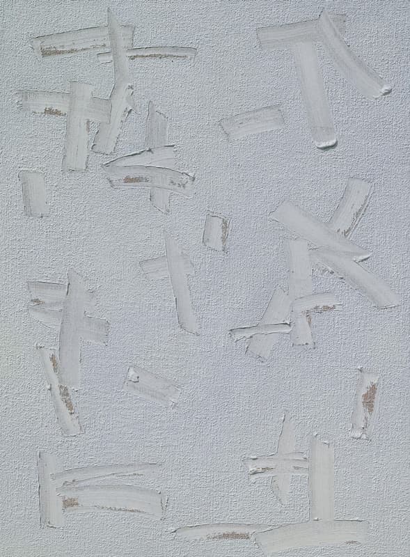 하종현 <접합 2002-41(B)>, 2002, 마포천에 유채, 194 x 259
