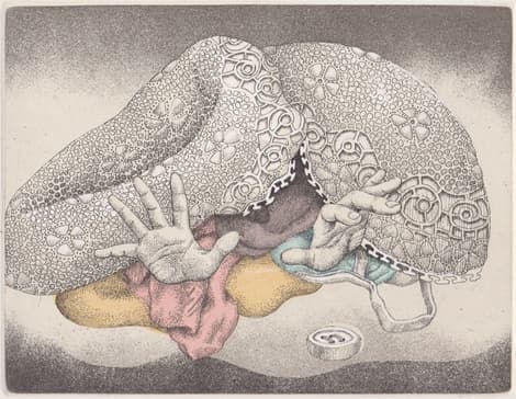 김소희, Hatch 2013 Etching and Chine-colle 15×20cm