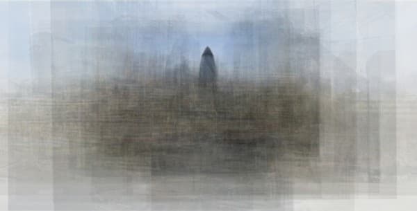 gherkin building(from google), 55x108cm, pigment print, 2015