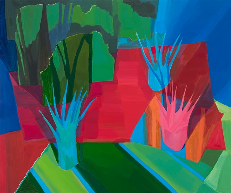 배헤윰 닮으려는 숲 2018 캔버스에 아크릴 162.2x193.3cm