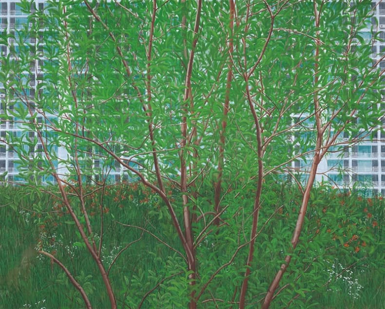 이현호, 옆차도, 130x162cm, 한지에 채색, 2014